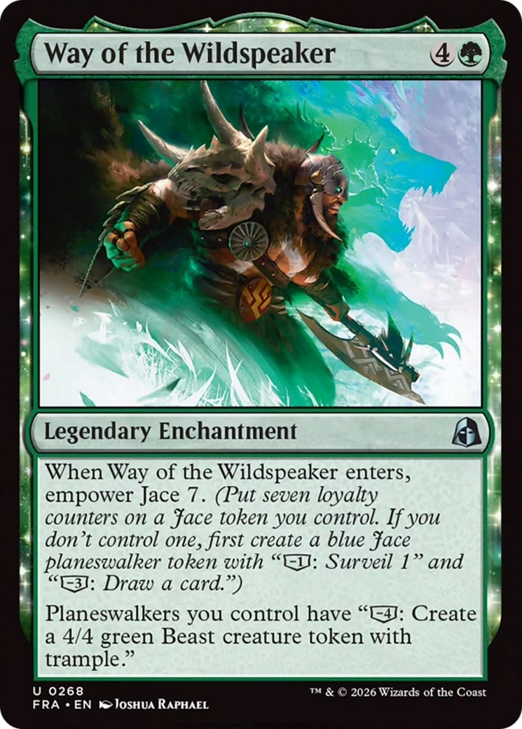 Way of the Wildspeaker - Uncommon Legendary Enchantment card from Reality Fracture