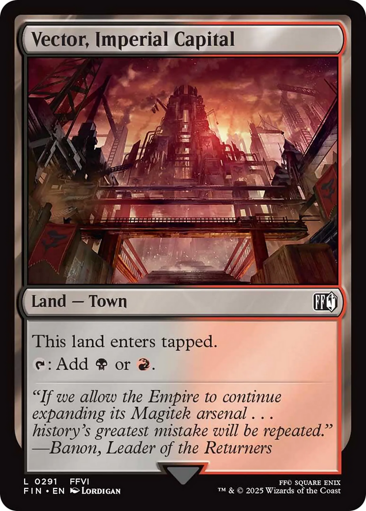Vector, Imperial Capital - Common Land — Town card from Final Fantasy