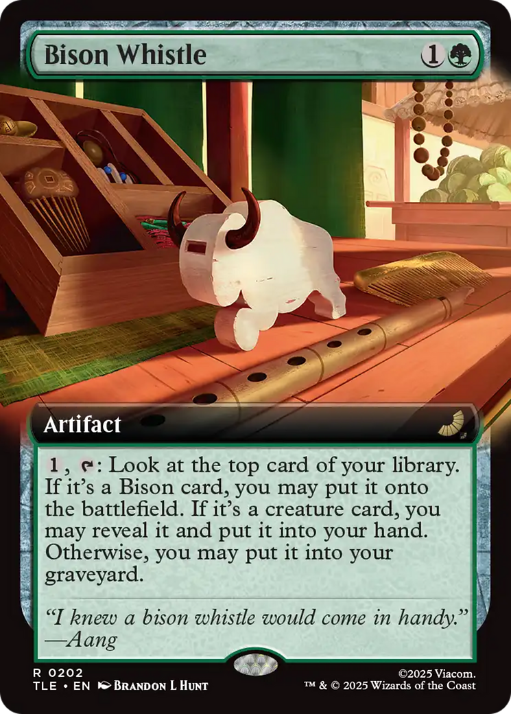 Bison Whistle - Rare Artifact card from Avatar: The Last Airbender Eternal