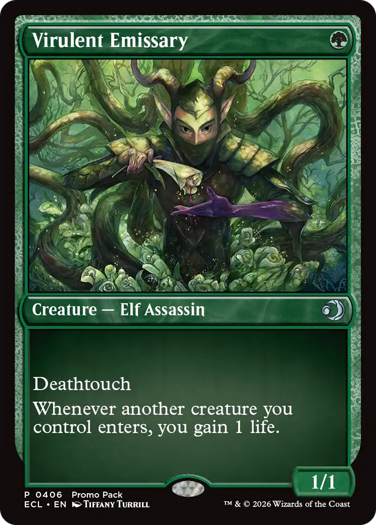 Virulent Emissary - Uncommon Creature — Elf Assassin card from Lorwyn Eclipsed