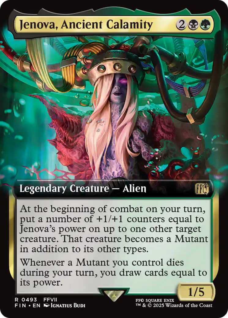 Jenova, Ancient Calamity - Rare Legendary Creature — Alien card from Final Fantasy