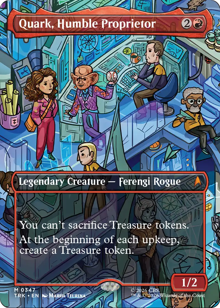 Quark, Humble Proprietor - Mythic Legendary Creature — Ferengi Rogue card from Star Trek