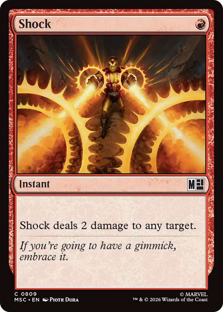 Shock - Common Instant card from Marvel Super Heroes Commander