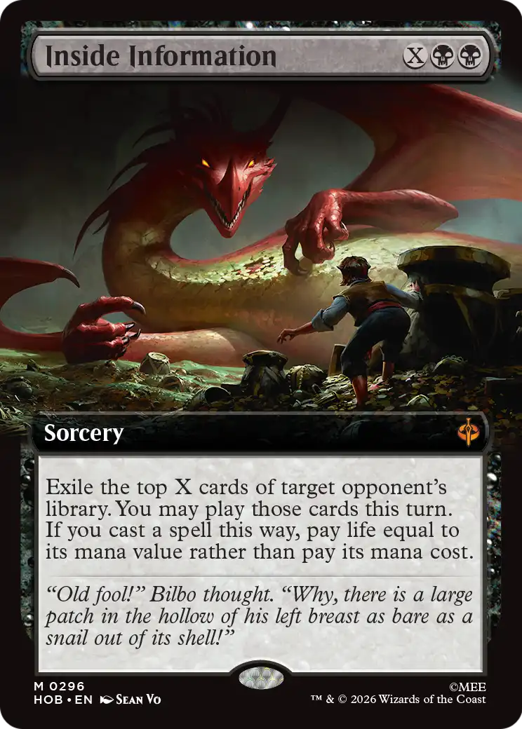 Inside Information - Mythic Sorcery card from The Hobbit