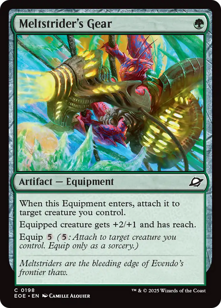 Meltstrider's Gear - Common Artifact — Equipment card from Edge of Eternities