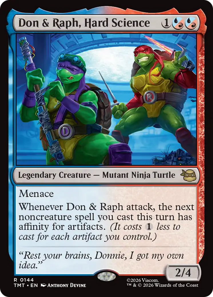 Don & Raph, Hard Science - Rare Legendary Creature — Mutant Ninja Turtle card from Teenage Mutant Ninja Turtles