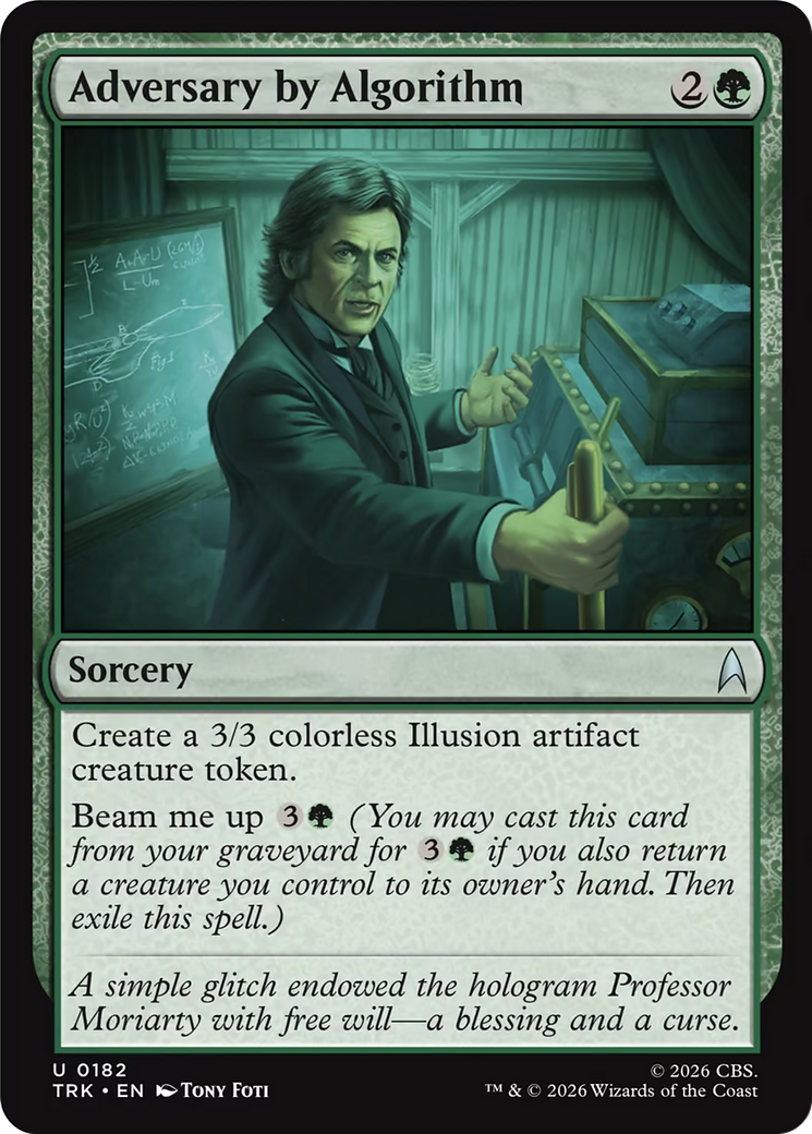 Adversary by Algorithm - Uncommon Sorcery card from Star Trek