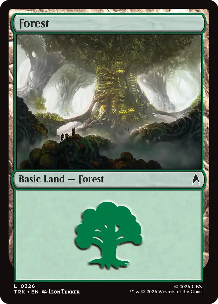 Forest - Common Basic Land — Forest card from Star Trek