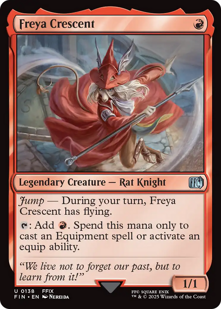 Freya Crescent - Uncommon Legendary Creature — Rat Knight card from Final Fantasy