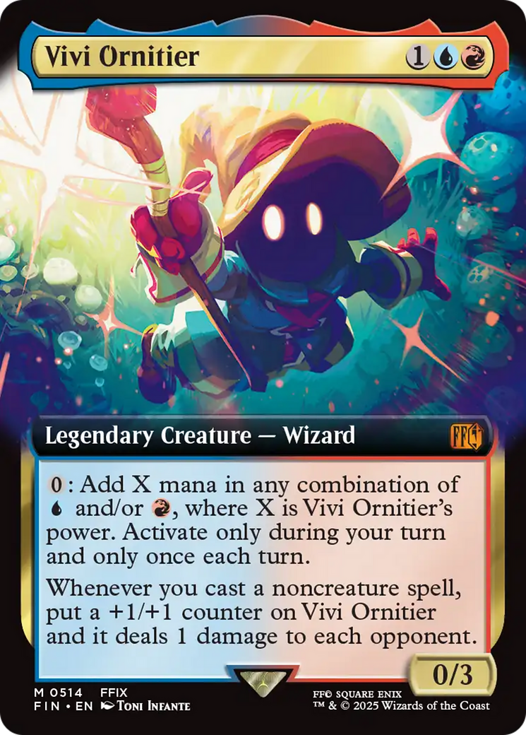 Vivi Ornitier - Mythic Legendary Creature — Wizard card from Final Fantasy