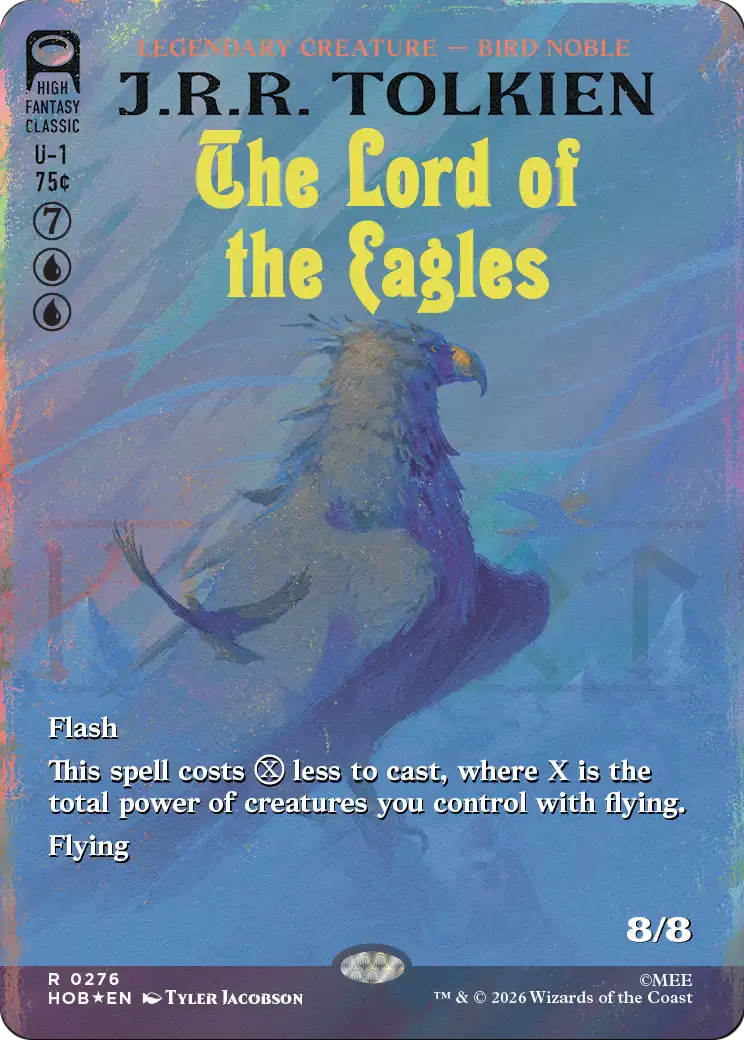The Lord of the Eagles - Rare Legendary Creature — Bird Noble card from The Hobbit