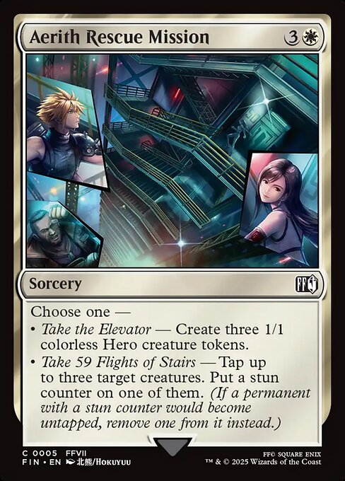 Aerith Rescue Mission - Common card from Final Fantasy