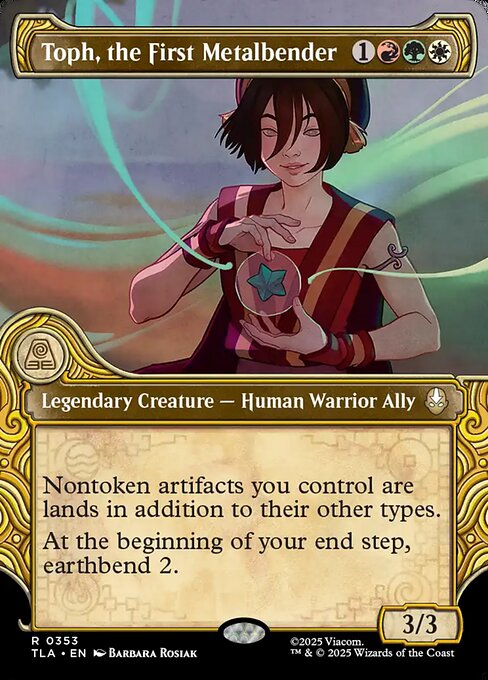 Toph, the First Metalbender - Rare card from Avatar: The Last Airbender