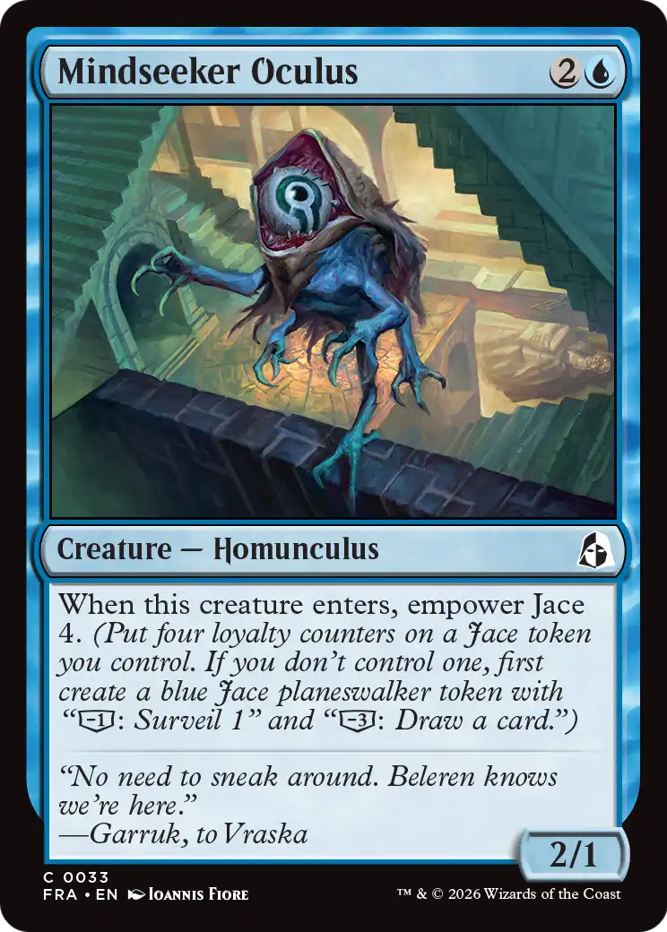 Mindseeker Oculus - Common Creature — Homunculus card from Reality Fracture