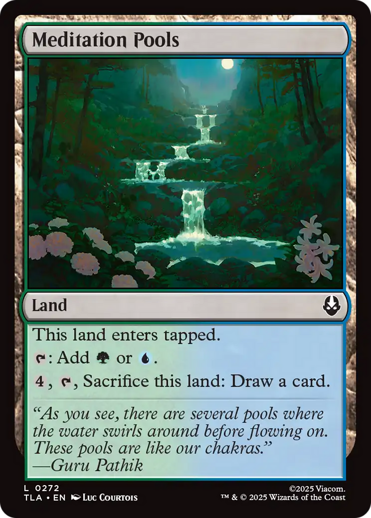 Meditation Pools - Common Land card from Avatar: The Last Airbender