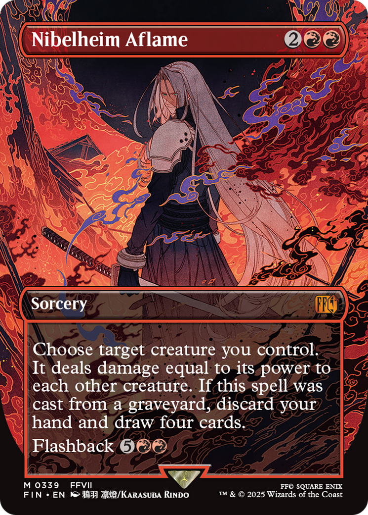 Nibelheim Aflame - Mythic Sorcery card from Final Fantasy