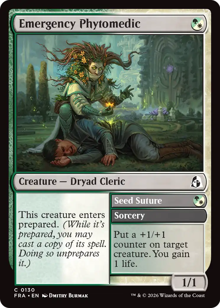Emergency Phytomedic // Seed Suture - Common Sorcery card from Reality Fracture
