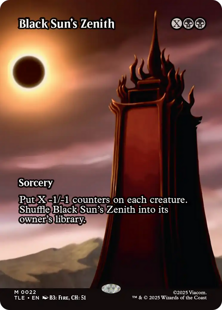 Black Sun's Zenith - Mythic Sorcery card from Avatar: The Last Airbender Eternal
