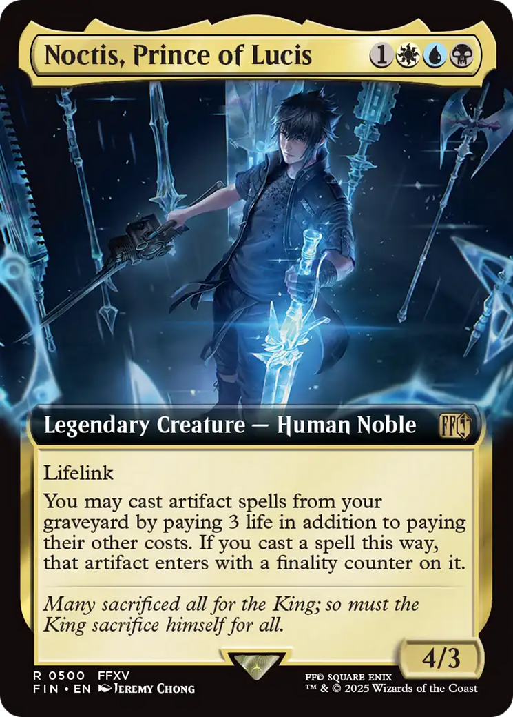 Noctis, Prince of Lucis - Rare Legendary Creature — Human Noble card from Final Fantasy