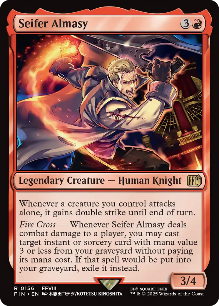 Seifer Almasy - Rare Legendary Creature — Human Knight card from Final Fantasy
