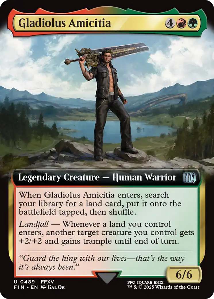 Gladiolus Amicitia - Uncommon Legendary Creature — Human Warrior card from Final Fantasy