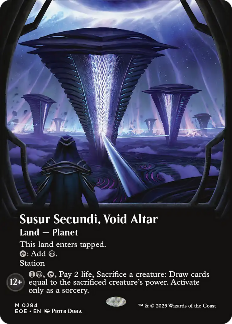 Susur Secundi, Void Altar - Mythic Land — Planet card from Edge of Eternities