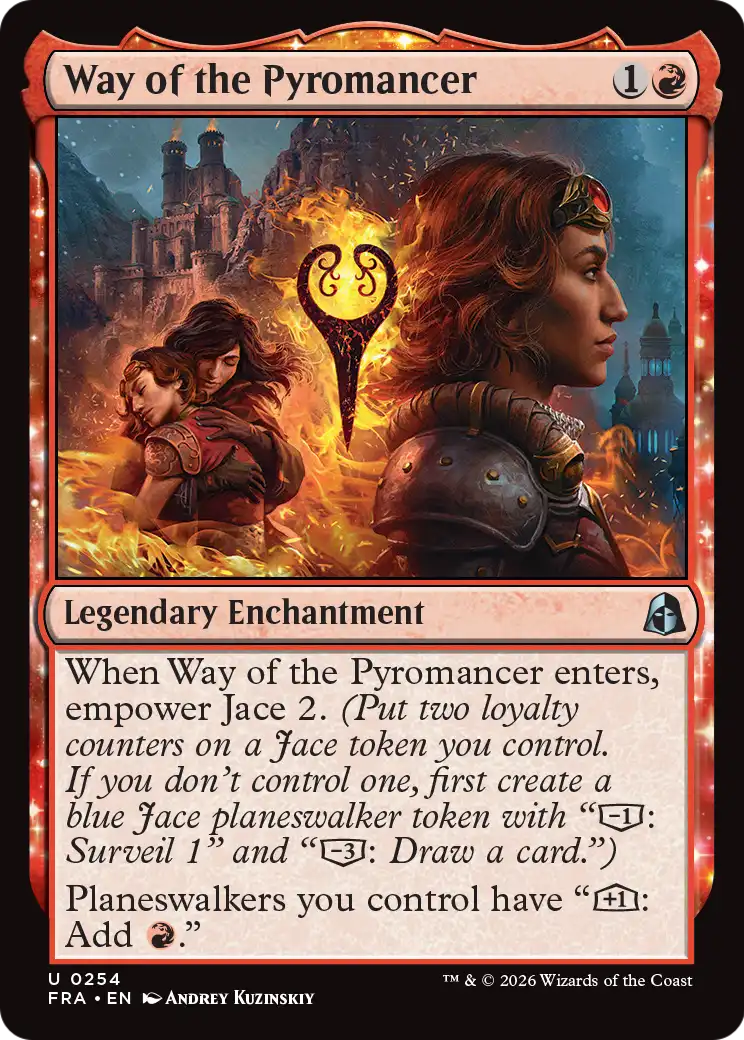 Way of the Pyromancer - Uncommon Legendary Enchantment card from Reality Fracture