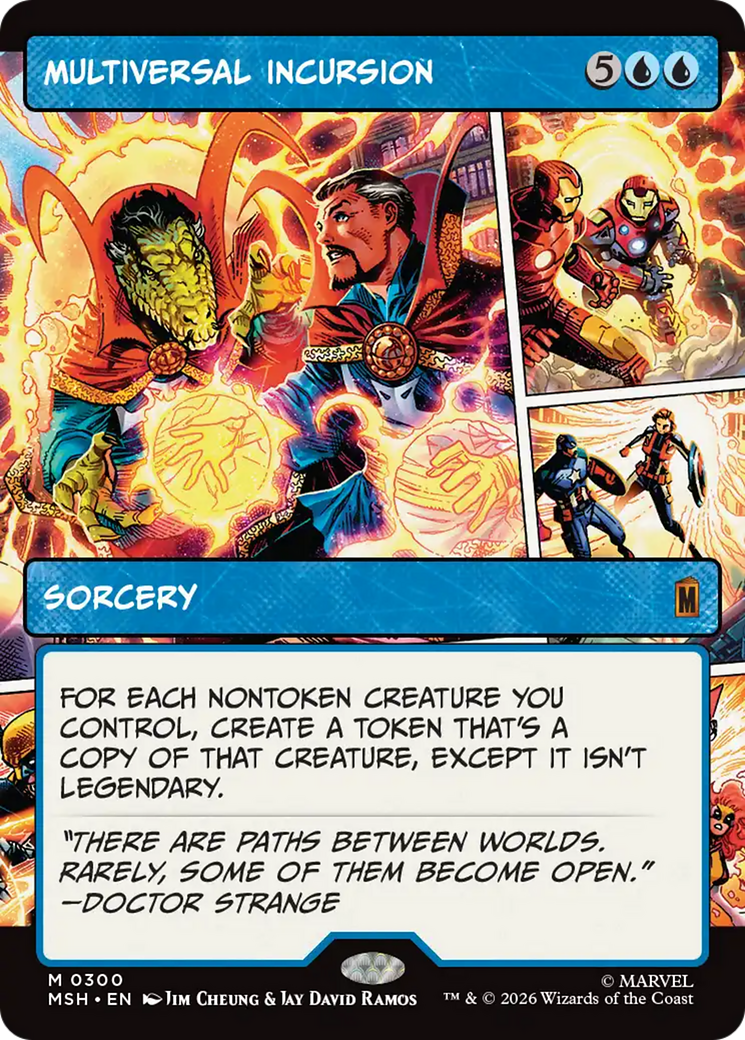 Multiversal Incursion - Mythic Sorcery card from Marvel Super Heroes