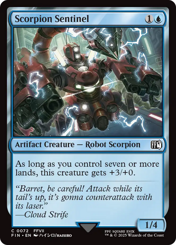 Scorpion Sentinel - Common Artifact Creature — Robot Scorpion card from Final Fantasy