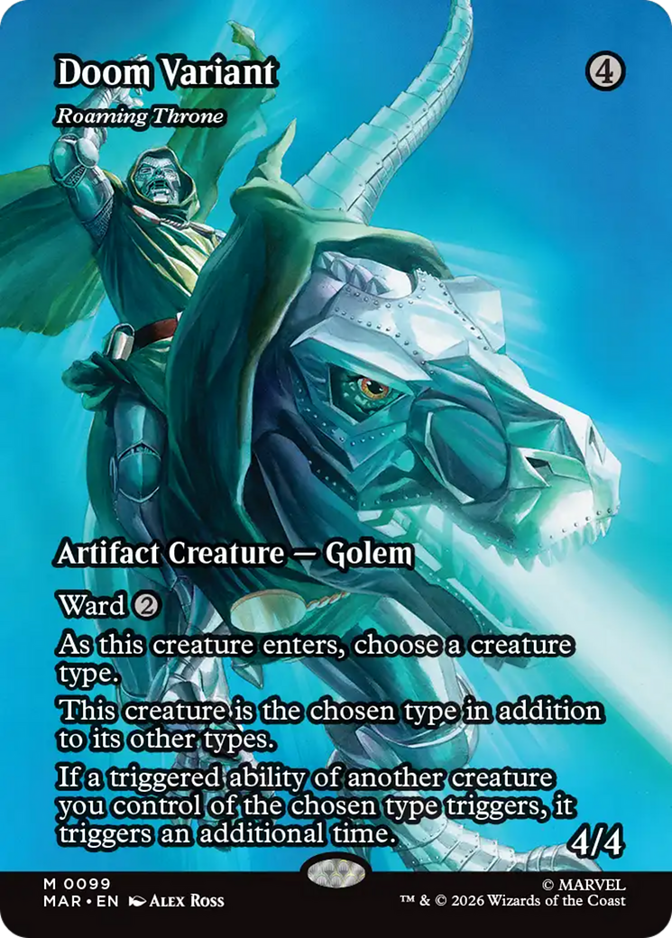 Roaming Throne - Mythic Artifact Creature — Golem card from Marvel Universe