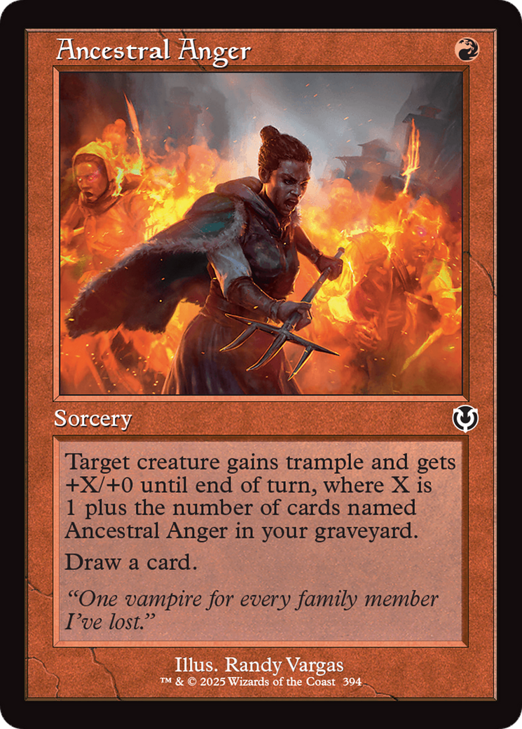 Ancestral Anger - Common Sorcery card from Innistrad Remastered