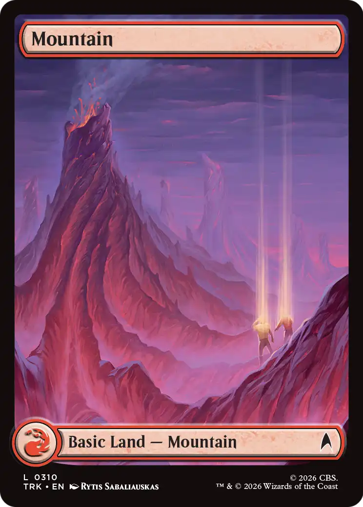 Mountain - Common Basic Land — Mountain card from Star Trek