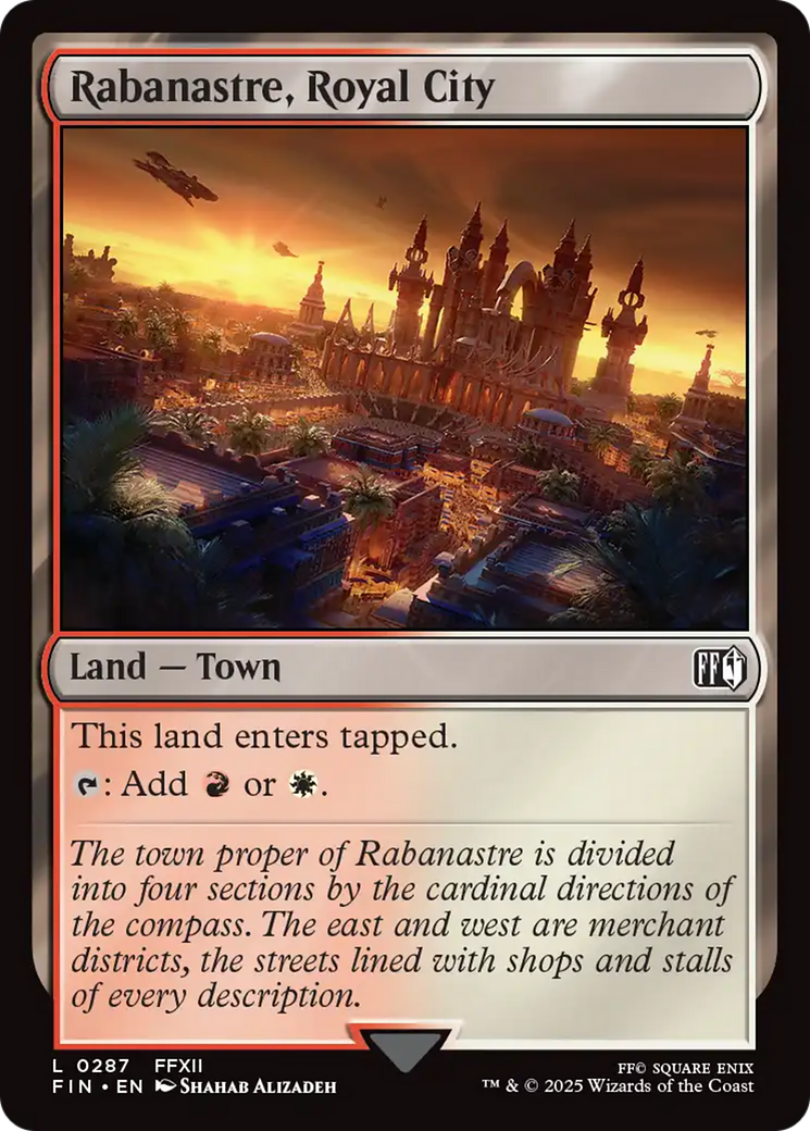 Rabanastre, Royal City - Common Land — Town card from Final Fantasy