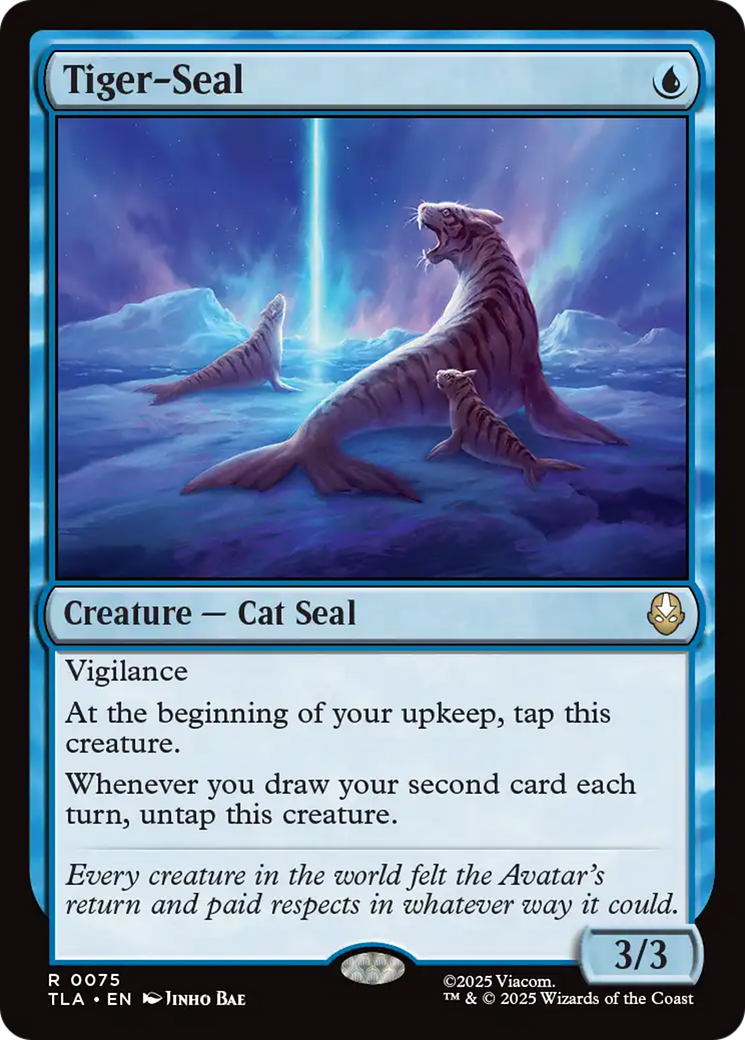 Tiger-Seal - Rare Creature — Cat Seal card from Avatar: The Last Airbender