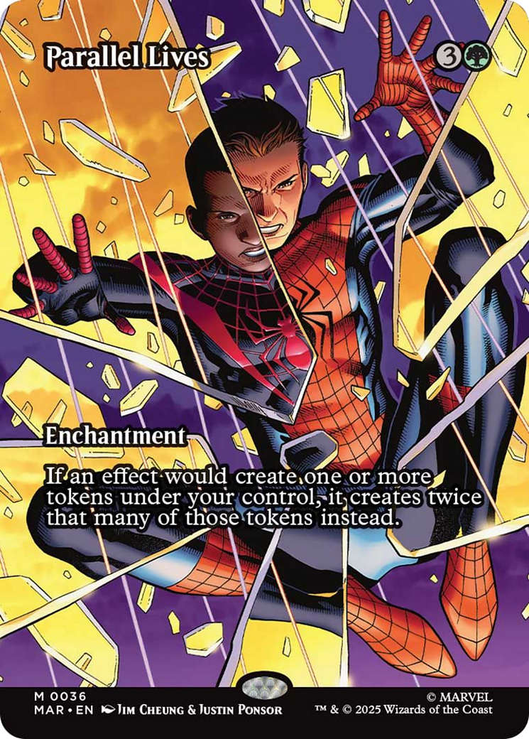Parallel Lives - Mythic Enchantment card from Marvel Universe