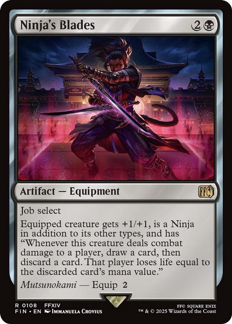 Ninja's Blades - Rare Artifact — Equipment card from Final Fantasy