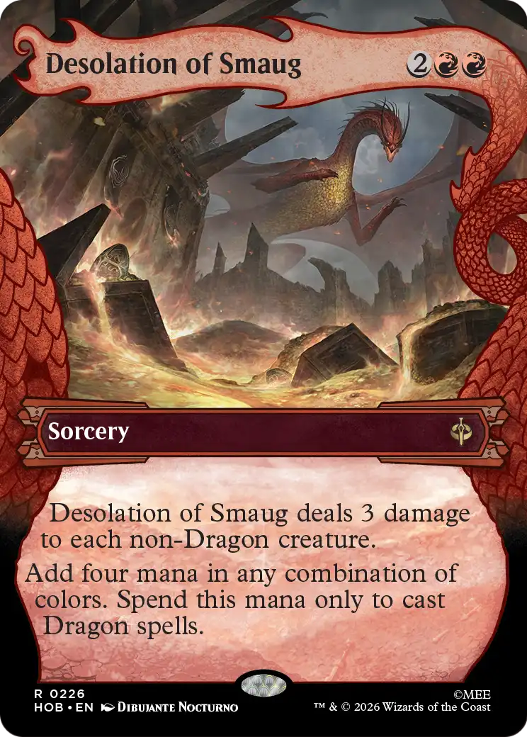Desolation of Smaug - Rare Sorcery card from The Hobbit