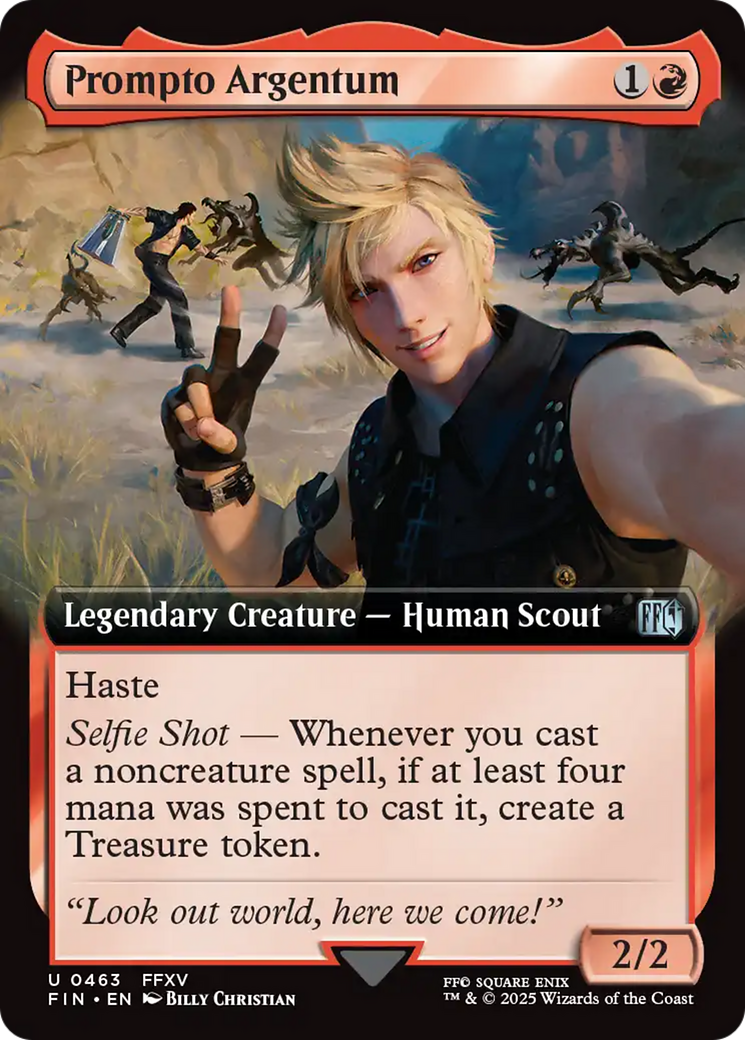 Prompto Argentum - Uncommon Legendary Creature — Human Scout card from Final Fantasy