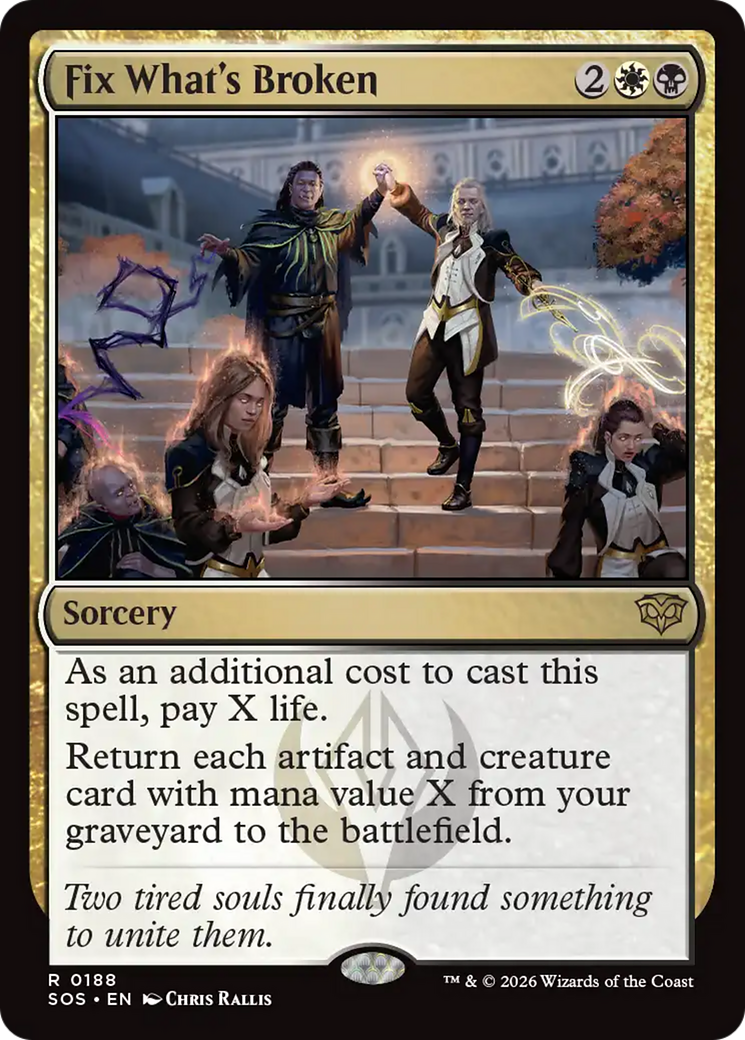 Fix What's Broken - Rare Sorcery card from Secrets of Strixhaven