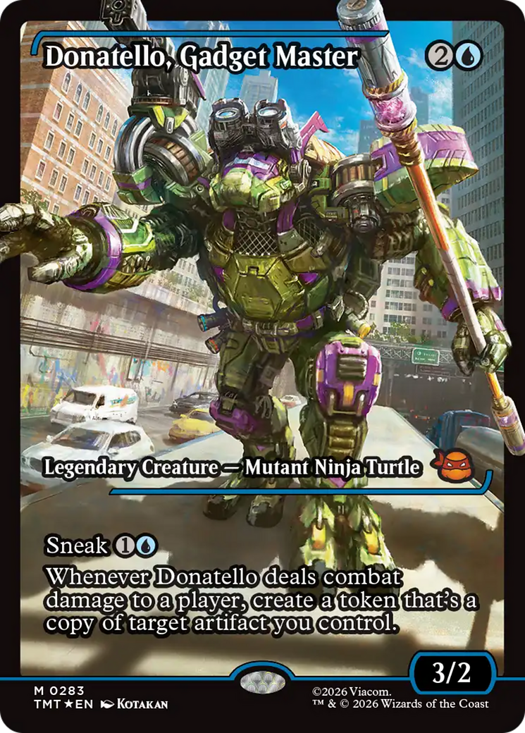 Donatello, Gadget Master - Mythic Legendary Creature — Mutant Ninja Turtle card from Teenage Mutant Ninja Turtles