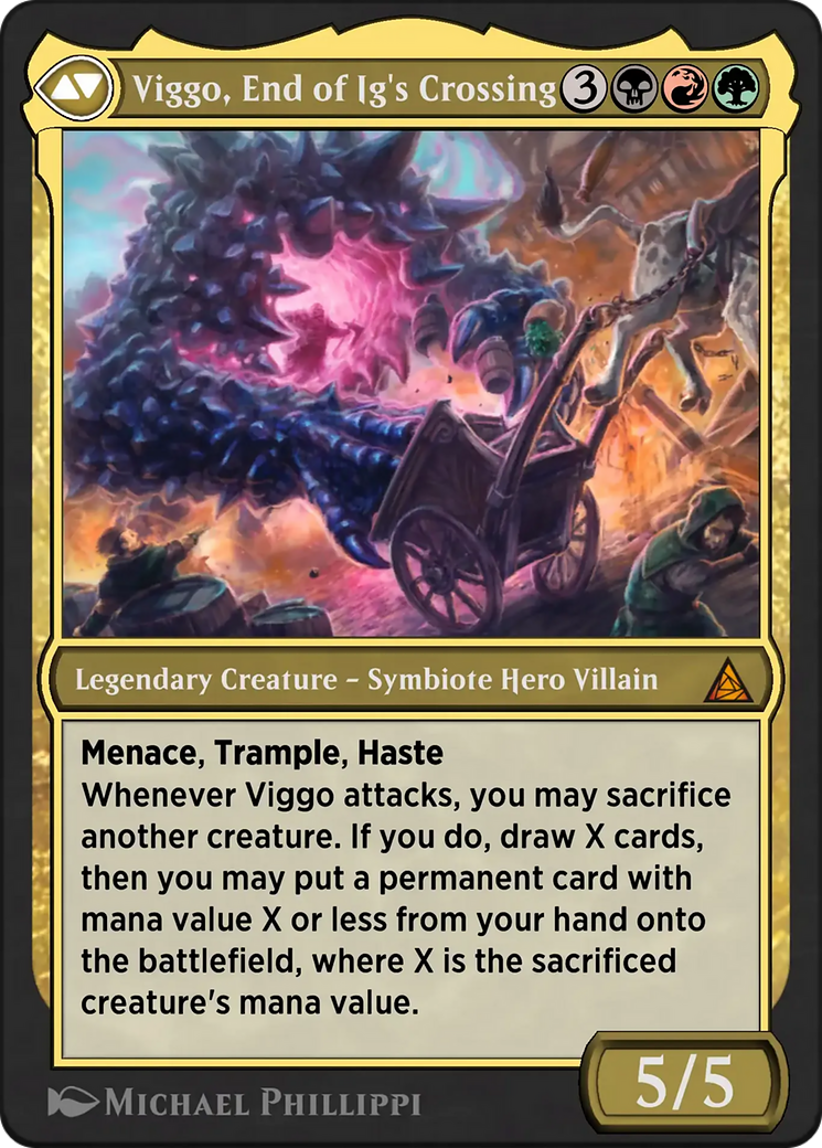 Back face of Eddie Brock // Venom, Lethal Protector - Legendary Creature — Human Hero Villain card