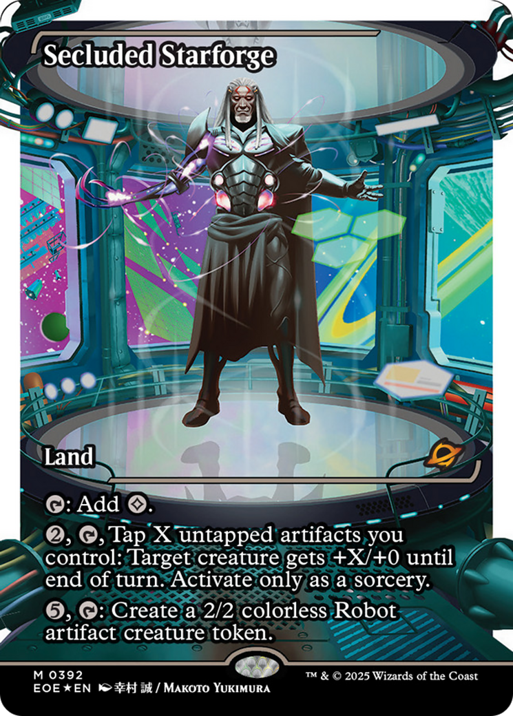 Secluded Starforge - Mythic Land card from Edge of Eternities