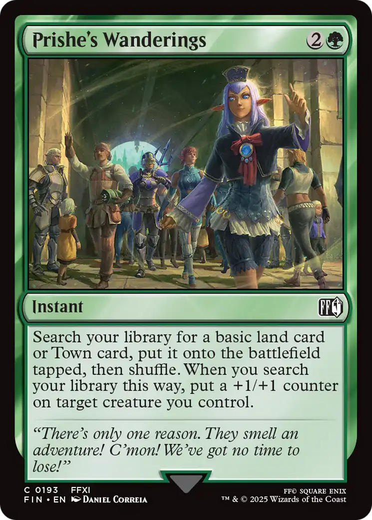 Prishe's Wanderings - Common Instant card from Final Fantasy
