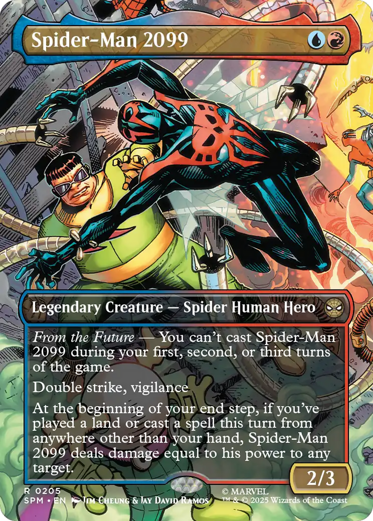 Spider-Man 2099 - Rare Legendary Creature — Spider Human Hero card from Marvel's Spider-Man