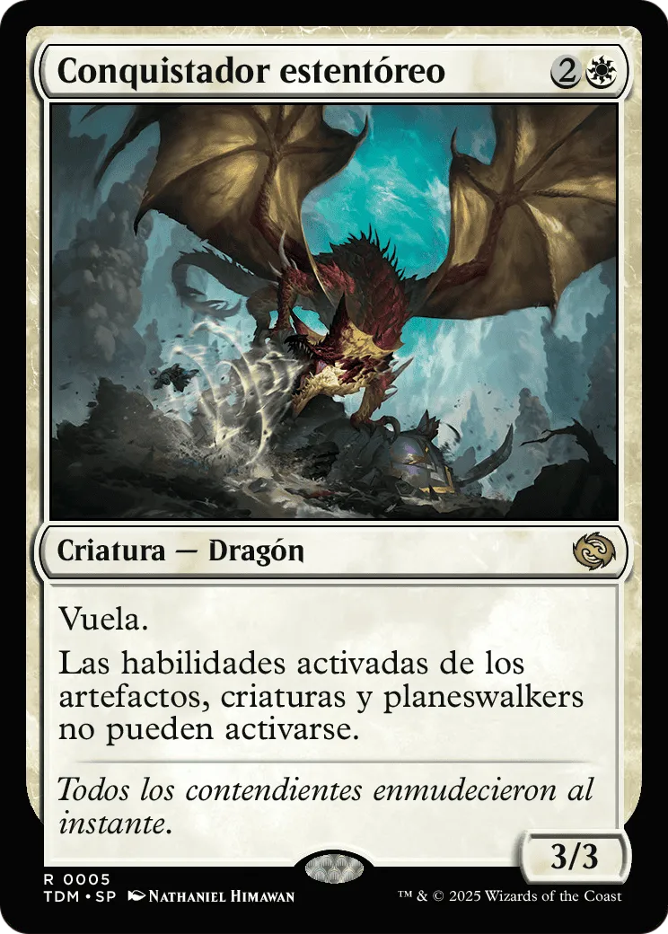 Clarion Conqueror - Rare Creature — Dragon card from Tarkir: Dragonstorm