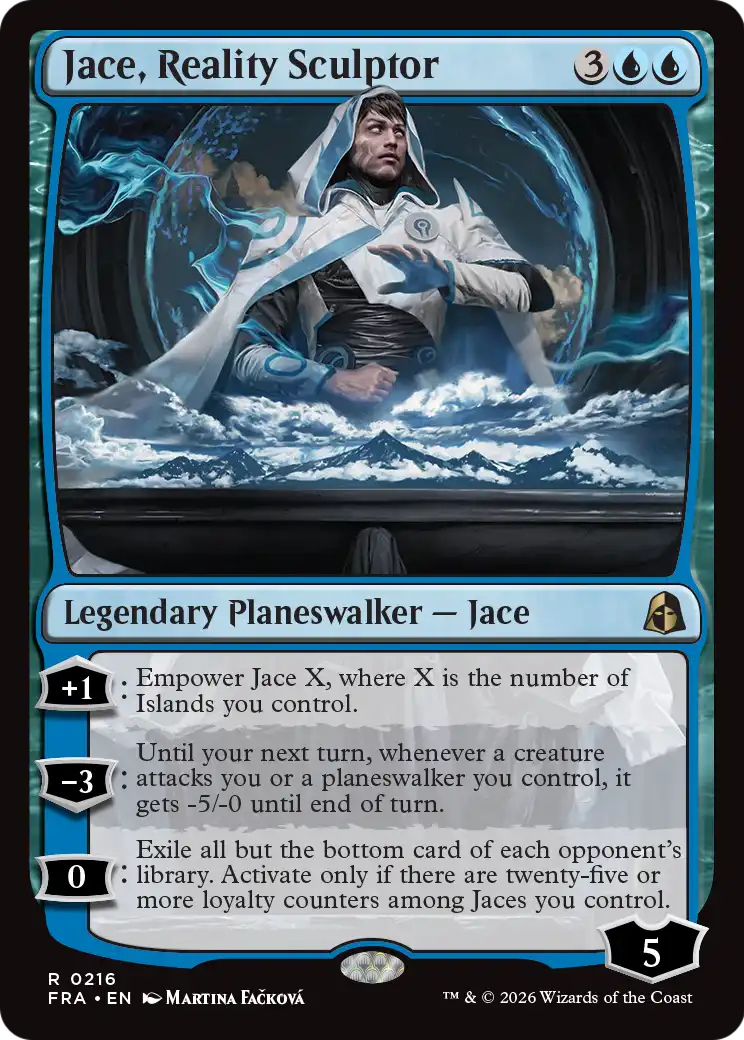 Jace, Reality Sculptor - Rare Legendary Planeswalker — Jace card from Reality Fracture
