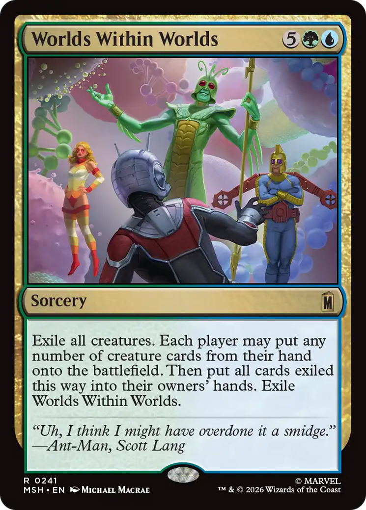 Worlds Within Worlds - Rare Sorcery card from Marvel Super Heroes
