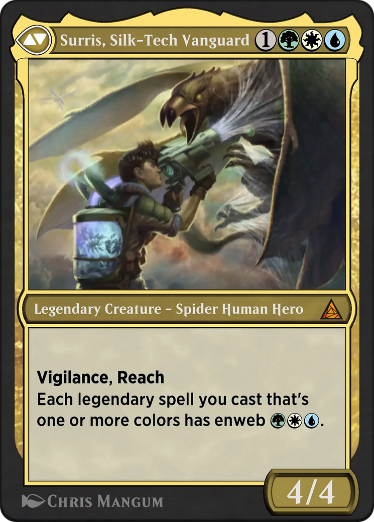 Back face of Peter Parker // Amazing Spider-Man - Legendary Creature — Spider Human Hero card