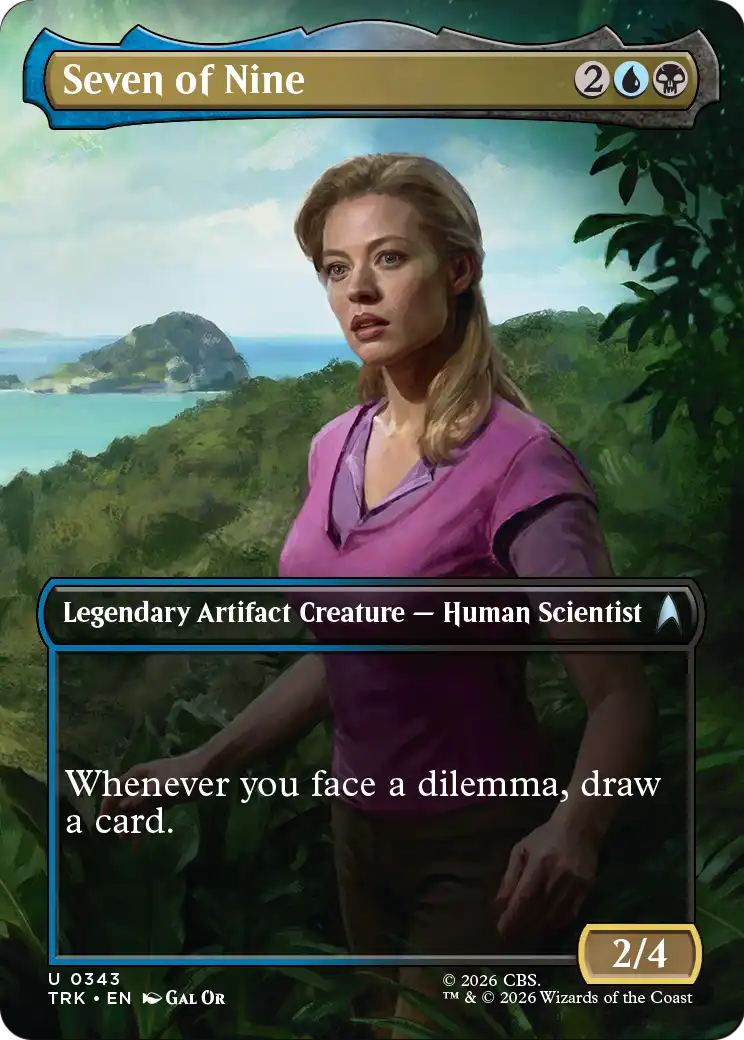 Seven of Nine - Uncommon Legendary Artifact Creature — Human Scientist card from Star Trek