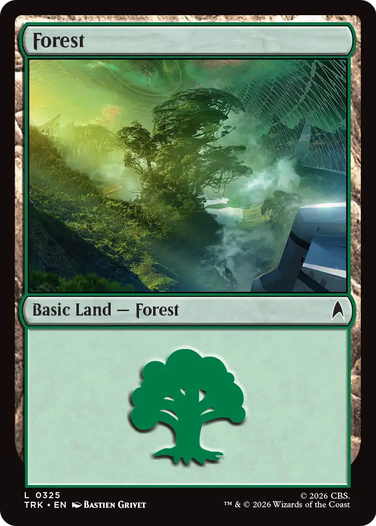 Forest - Common Basic Land — Forest card from Star Trek